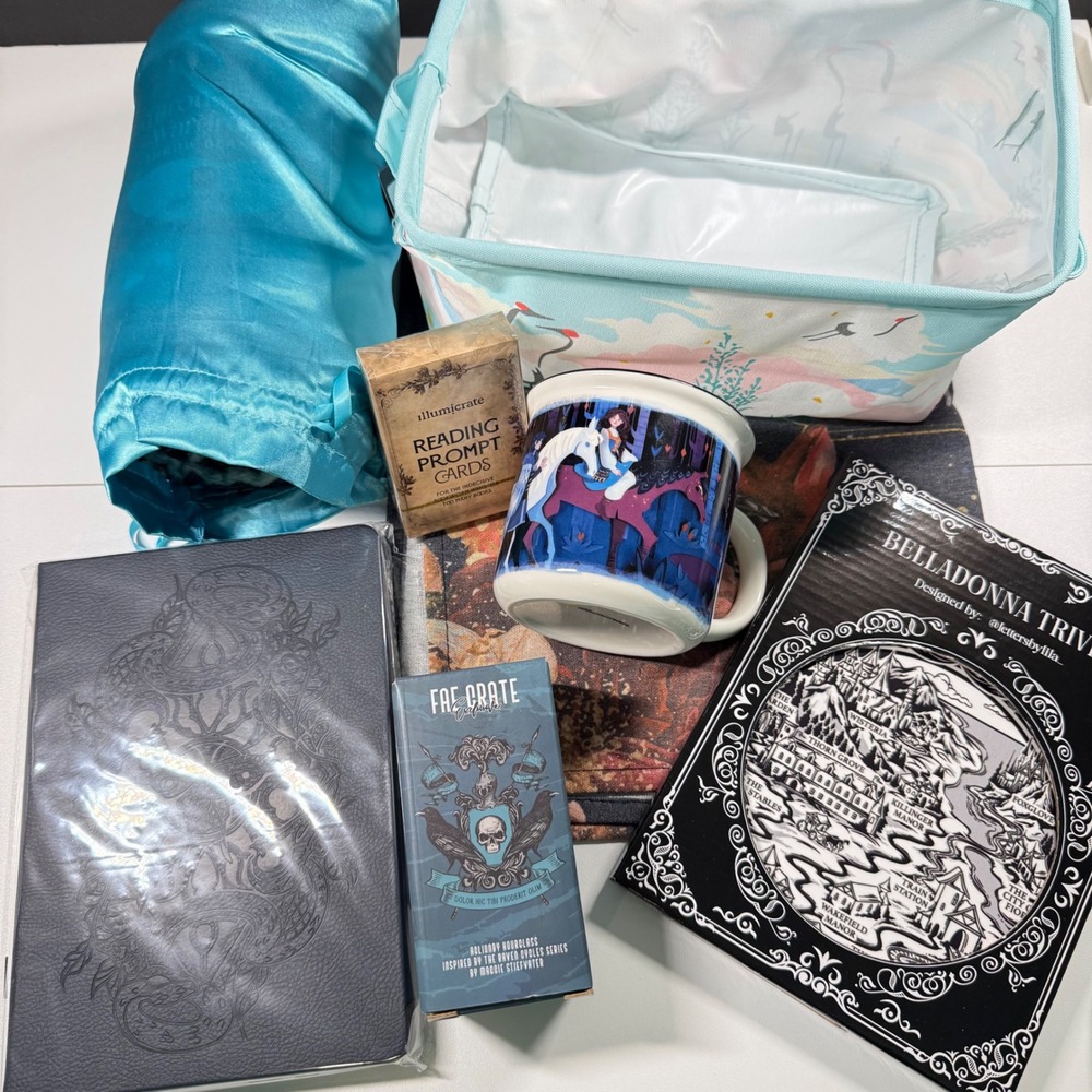 BOOK BOX BUNDLE FairyLoot Illumicrate FaeCrate Owlcrate Bookish Items Gifts NEW